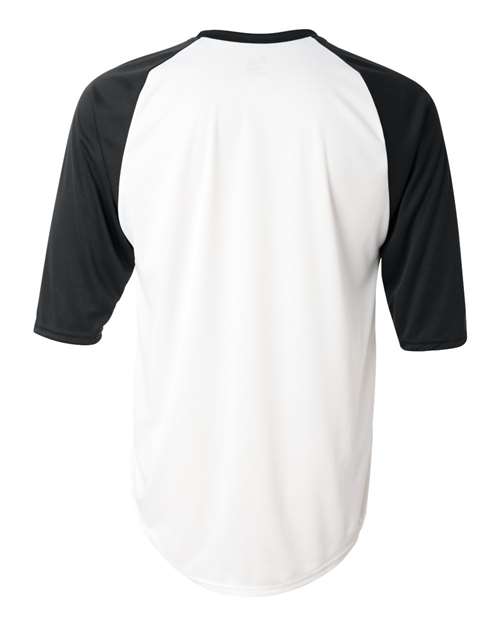 Men's B-Core Three-Quarter Sleeve Baseball T-Shirt – Back