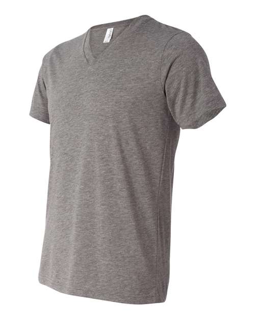 Unisex Triblend V-Neck Tee – Side