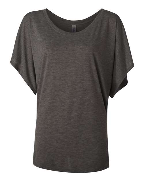 Women’s Flowy Draped Dolman Tee – Front