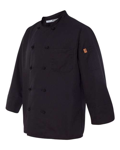 Black Knot Button Chef Coat – Side