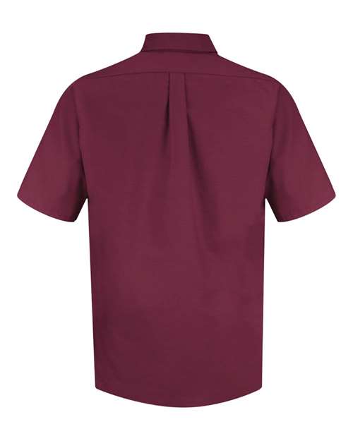 Men's Poplin Short Sleeve Dress Shirt – Back