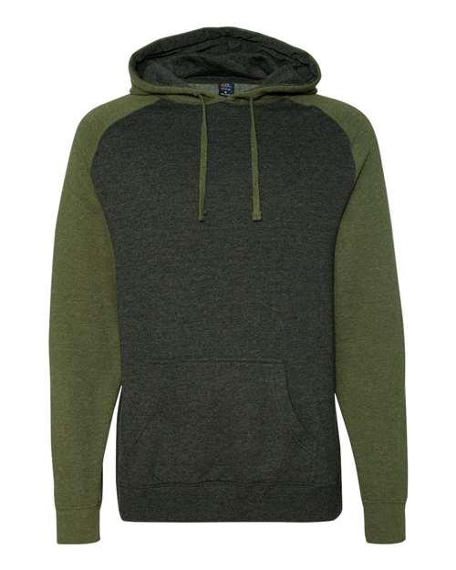 Unisex Raglan Hooded Sweatshirt – Front