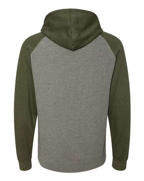 Unisex Raglan Hooded Sweatshirt – Back