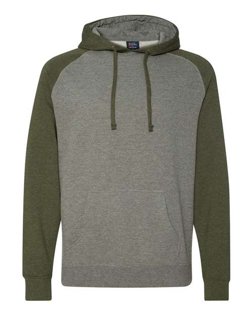 Unisex Raglan Hooded Sweatshirt – Front