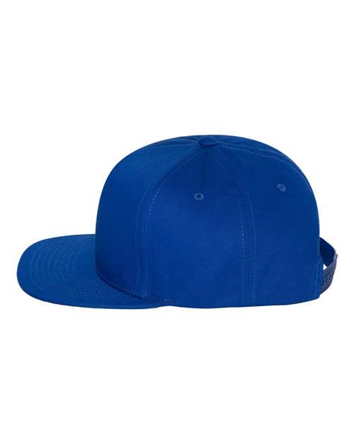 Five-Panel Cotton Twill Snapback Cap – Side