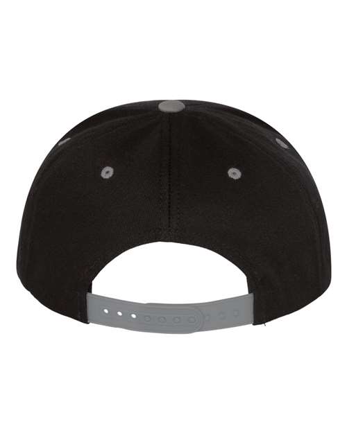 Five-Panel Cotton Twill Snapback Cap – Back