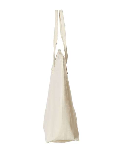 Tote with Top Zippered Closure – Detail