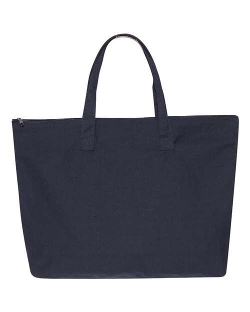 Tote with Top Zippered Closure – Back