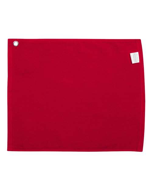 Velour Hemmed Towel with Grommet & Hook – Back