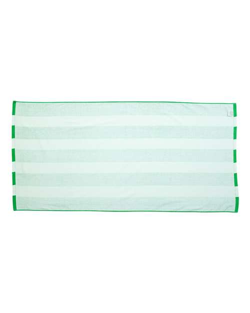 Cabana Stripe Velour Beach Towel – Back