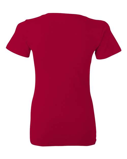 Women’s Jersey Deep V-Neck Tee – Back