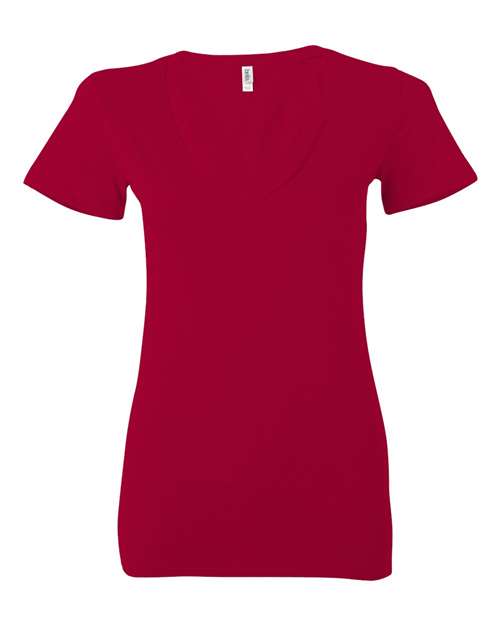 Women’s Jersey Deep V-Neck Tee – Front