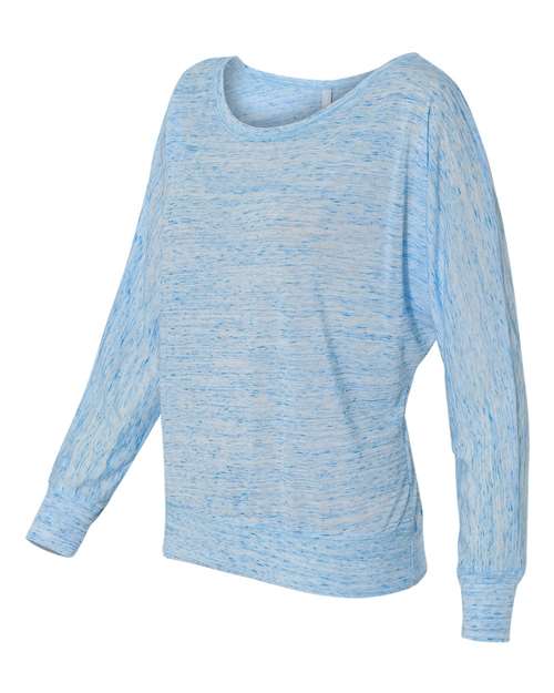 Women’s Flowy Off Shoulder Long Sleeve Tee – Side