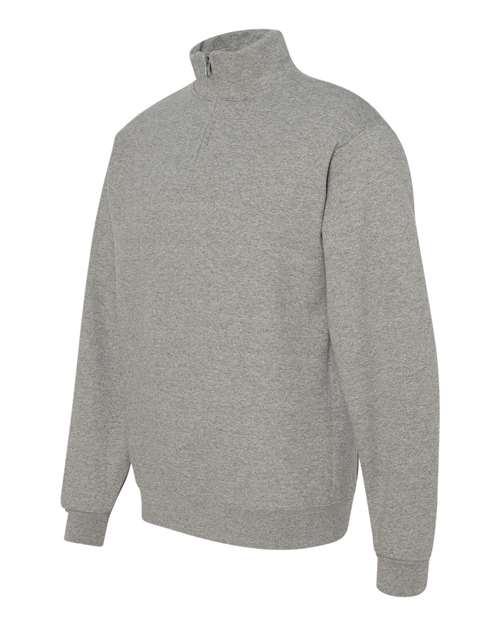 Unisex Nublend® Cadet Collar Quarter-Zip Sweatshirt – Side