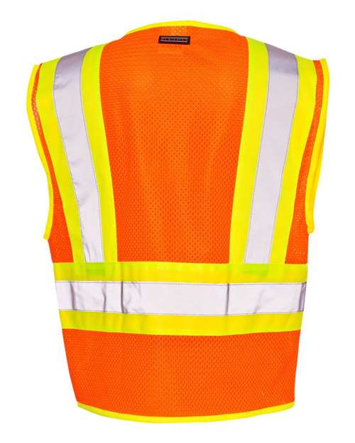 Unisex Ultra-Cool™ Contrasting Mesh Vest – Back