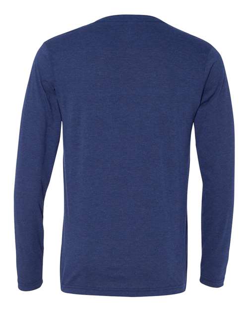Unisex Long Sleeve V-Neck Tee – Back