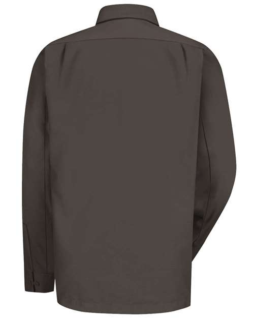 Men's Tall Long Sleeve Work Shirt – Back