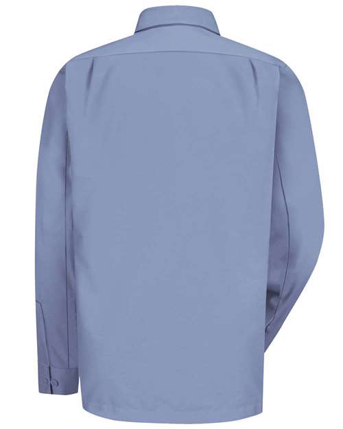 Men's Tall Long Sleeve Work Shirt – Back