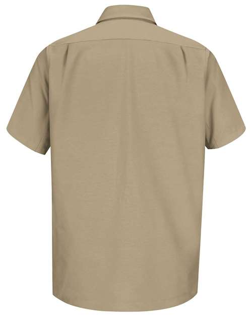 Men's Tall Short Sleeve Work Shirt – Back
