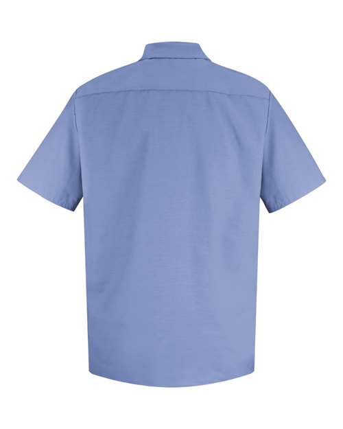Men's Specialized Short Sleeve Pocketless Work Shirt – Back