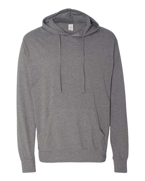 Unisex Lightweight Hooded Pullover T-Shirt – Front