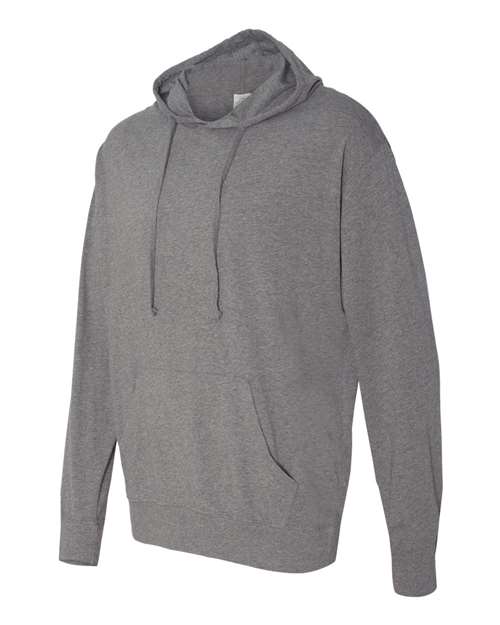 Unisex Lightweight Hooded Pullover T-Shirt – Side