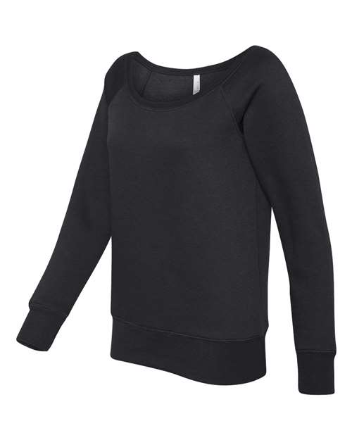 Women’s Sponge Fleece Wide Neck Sweatshirt – Side