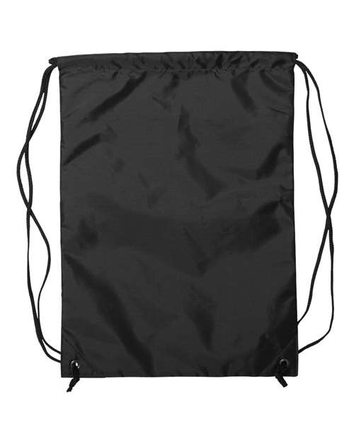 Zippered Drawstring Backpack – Back