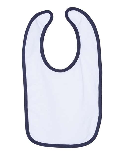 Infant Contrast Trim Premium Jersey Bib – Side