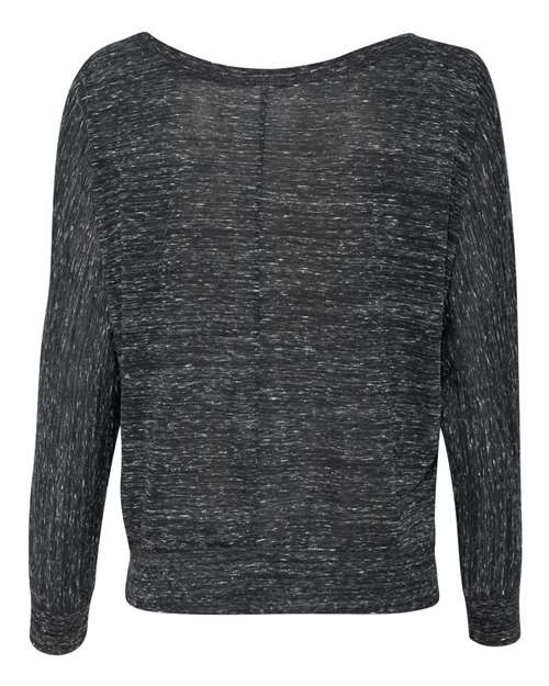 Women’s Flowy Off Shoulder Long Sleeve Tee – Back