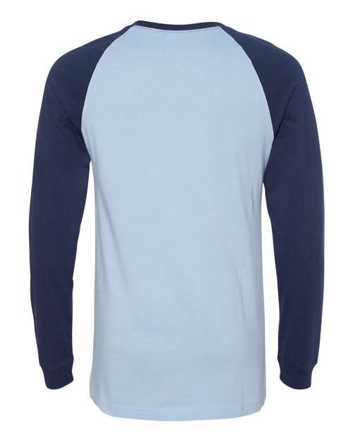 Men's Long Sleeve Jersey Baseball Tee – Back