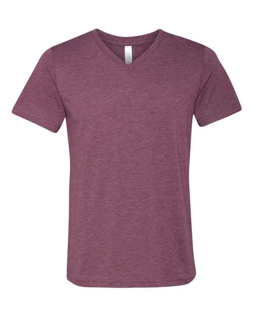 Unisex Triblend V-Neck Tee – Front