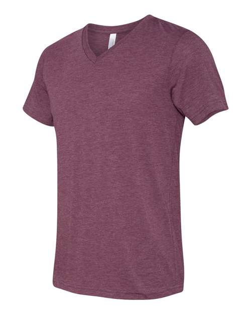Unisex Triblend V-Neck Tee – Side
