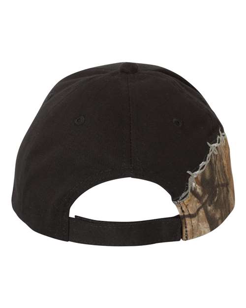 Licensed Camo with Barbed Wire Embroidery Cap – Back
