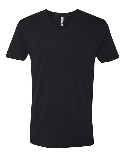 Unisex Cotton V-Neck T-Shirt – Front