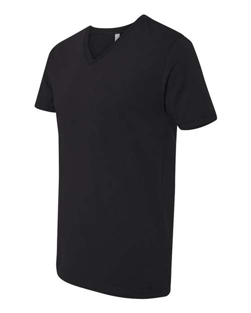 Unisex Cotton V-Neck T-Shirt – Side