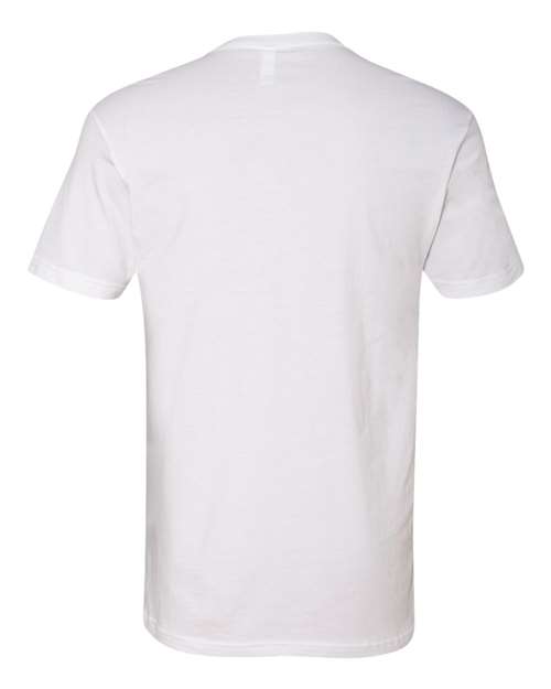 Unisex Cotton V-Neck Tee – Back