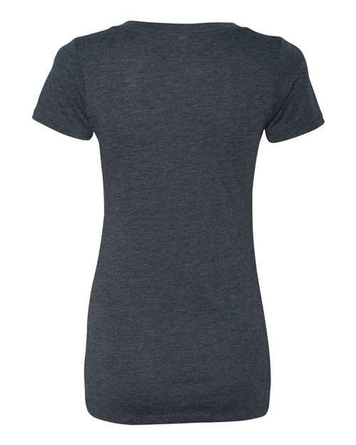 Women’s Triblend Deep V-Neck Tee – Back