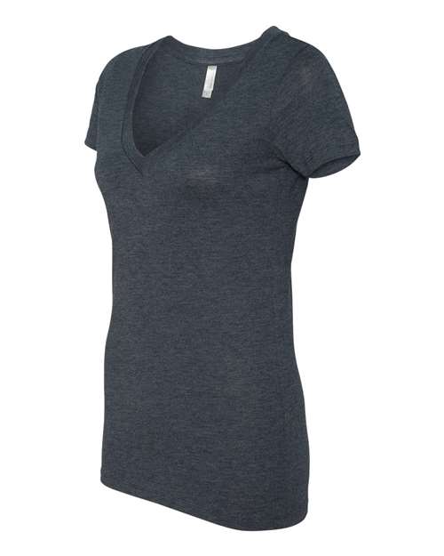 Women’s Triblend Deep V-Neck T-Shirt – Side