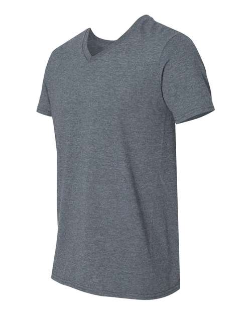 Unisex Softstyle® V-Neck T-Shirt – Side
