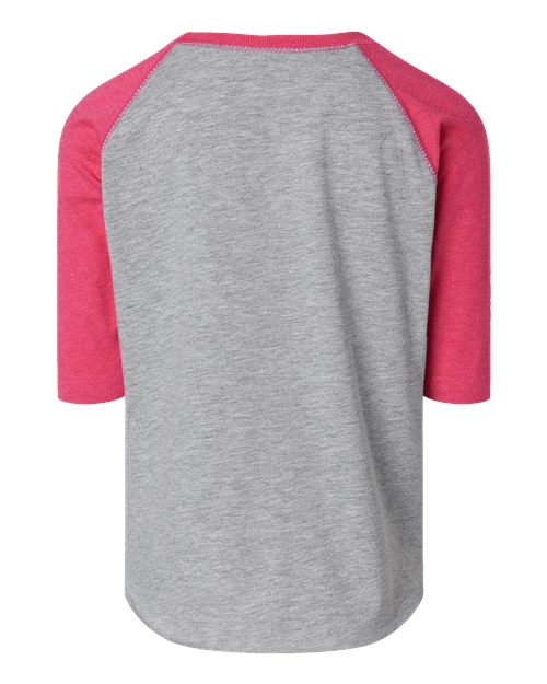 Toddler Baseball Fine Jersey Three-Quarter Sleeve Tee – Back