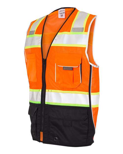 Unisex Premium Black Series® Black Bottom Class 2 Vest – Side