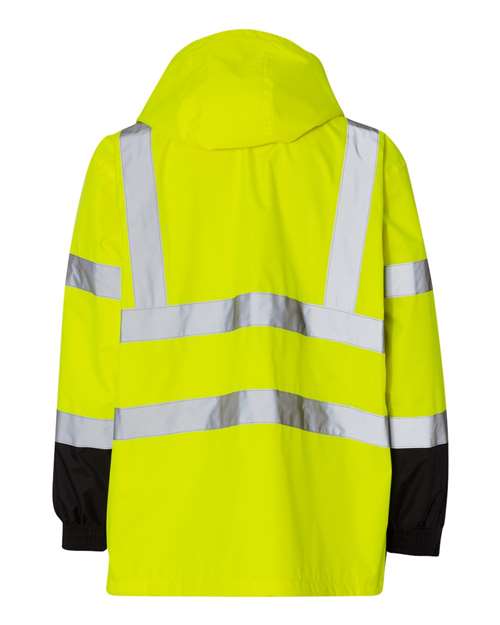 Unisex Storm Cover Waterproof Rain Jacket – Back