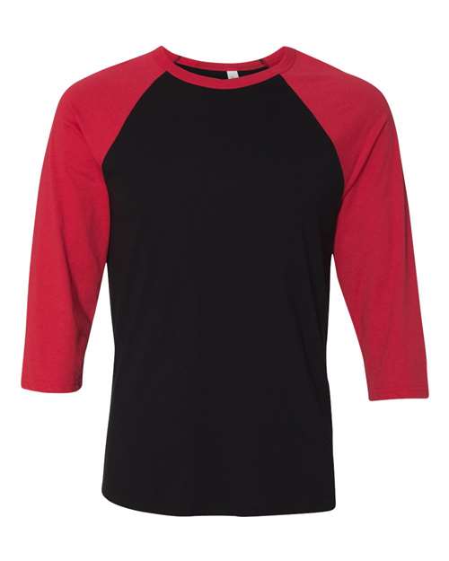 Unisex Three-Quarter Sleeve Baseball Tee – Front