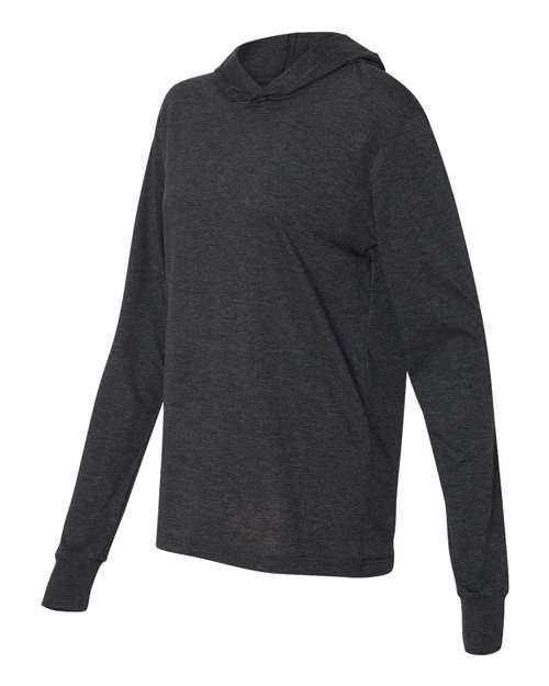 Unisex Jersey Hooded Long Sleeve Tee – Side