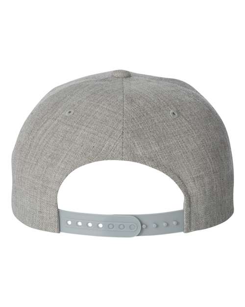 Premium Flat Bill Snapback Cap – Back