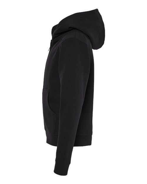 Youth Midweight Full-Zip Hooded Sweatshirt – Detail