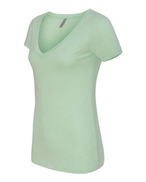 Women’s CVC Deep V-Neck T-Shirt – Side