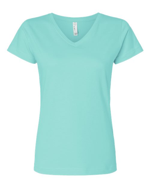 Women's Fine Jersey V-Neck Tee – Front