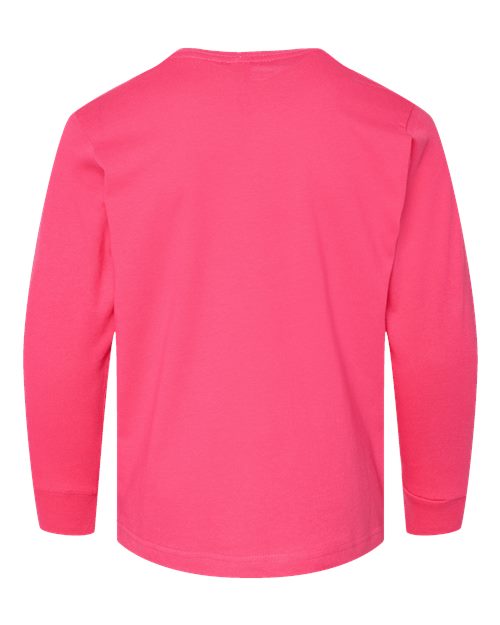 Youth Fine Jersey Long Sleeve Tee – Back